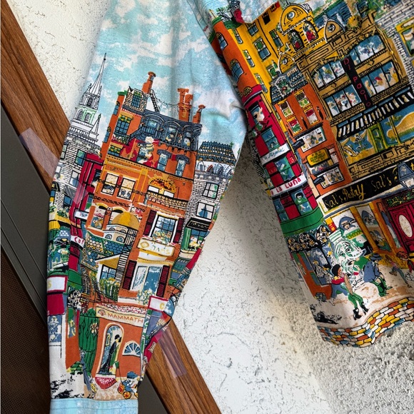 Colorful Cityscape Jean Jacket - Picture 5 of 6